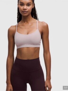 Light Mauve Strappy Sports Bra - Women Intimates & Sleepwear